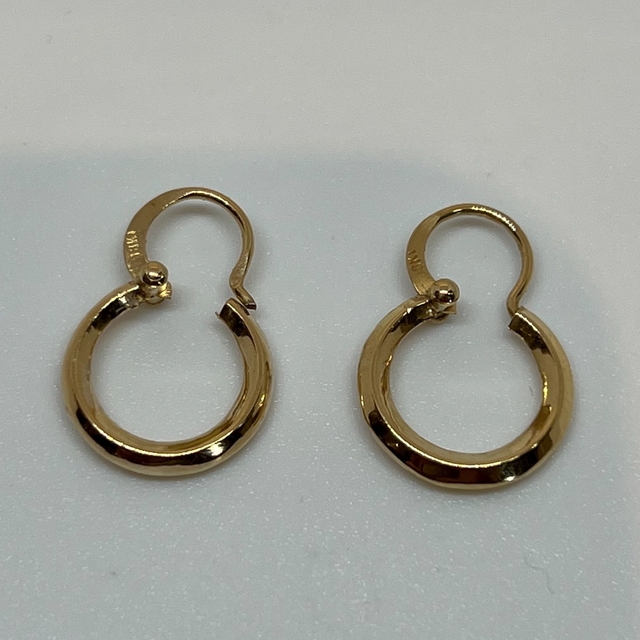 Aros Argollas Oro 18k. 1.2Grs