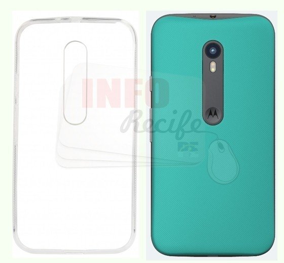 Capa para Moto G4 Play de TPU Anti Shock - Transparente