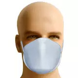 Máscara respirador lavável tecido acolchoado antimicrobiana