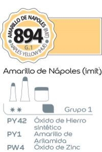 Acrilico Alba G1 X 60ml 894 Amarillo De Napoles