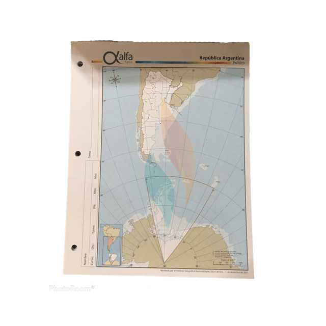 Mapa N Argentina Bicontinental Pol Tico