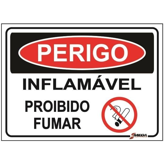 Placa De Inflam Vel Proibido Fumar Placasshop