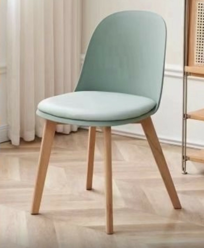 Silla Vita N Rdica Verde Agua Pata Madera Emuebles