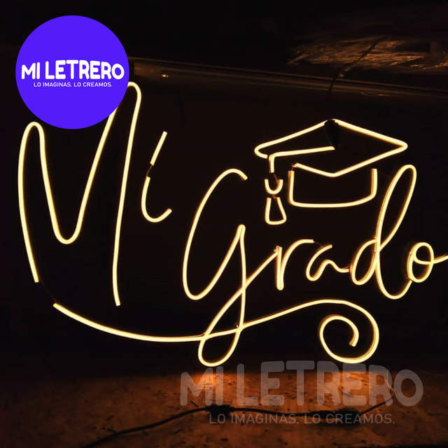 Cartel Luminoso Mi Graduaci N Neon Led Para Eventos