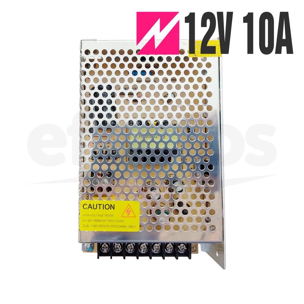 Fuente de Alimentación Switching 12V 10A 110V 220V Protección contra