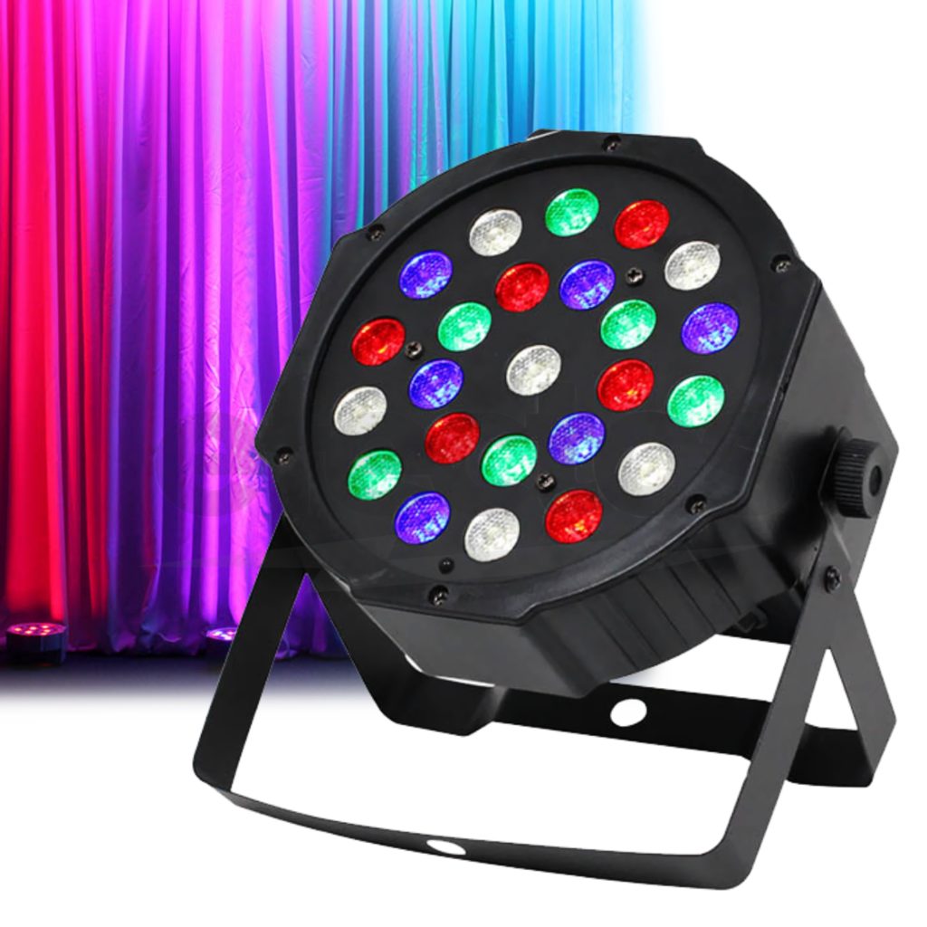 Tacho Par Led Wash 24x3W RGBW Dmx 512 Escenario Discoteca