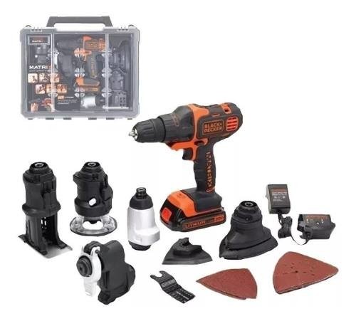 Sierra Corte Madera+taladro 6 En 1 Matrix Black And Decker