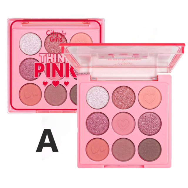 City Girl - Paleta de sombra Think Pink CG322 - Kit C/2 und