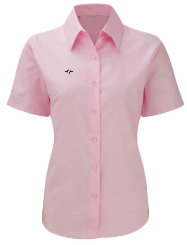 Camisa Mangas Cortas Rosa - Pampa Uniformes