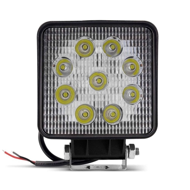 FAROL DE MILHA LED UNIVERSAL 12V QUADRADO 11CM UND