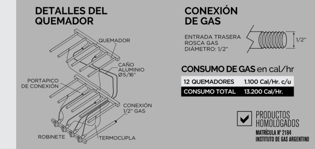 Horno Multiple 8 Moldes Carlitero Y Plancha Sol Real 003