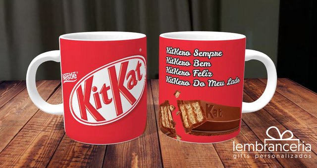 Combo Presente Pascoa Explosão de Kit Kat + Caneca I Love Kit Kat