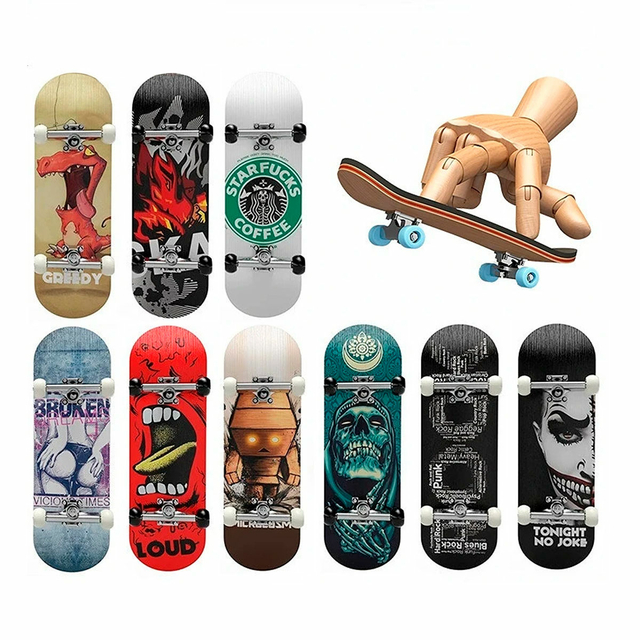Kit 5 Skate Dedo Fingerboard Profissional C/ Rolamento Metal, Magalu  Empresas