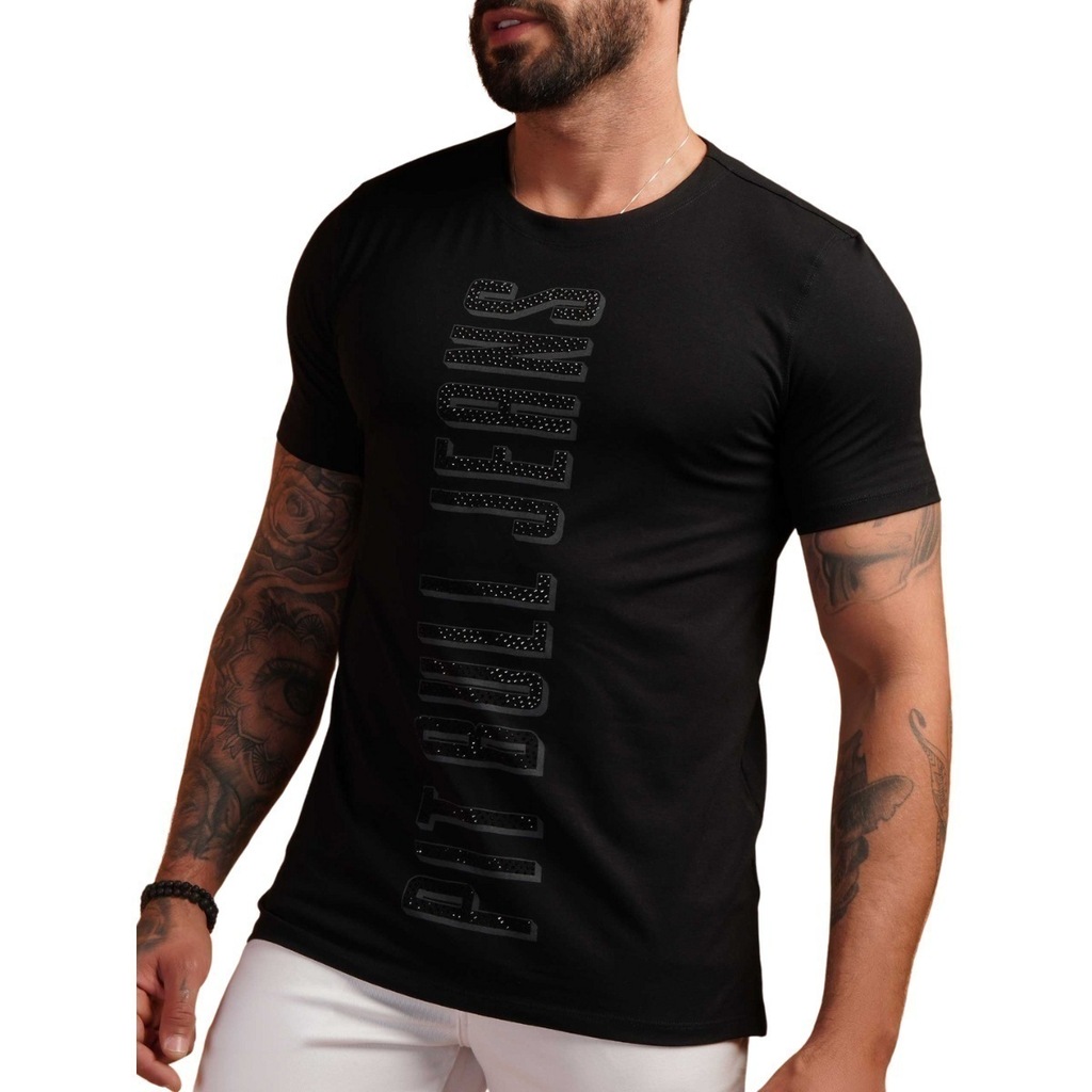 Camiseta Masculina Gola O Pitbull Jeans