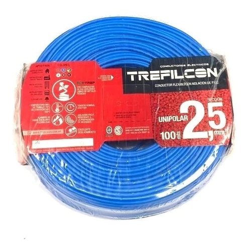 Cable Unipolar Trefilcon Normalizado Aprobado Bajo Norma 2 5mm