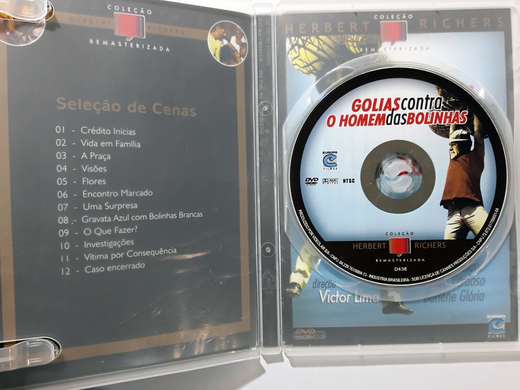 Dvd Golias Contra O Homem Das Bolinhas Ronald Golias Original