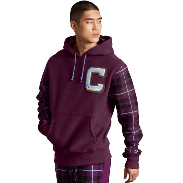 champion purple moletom com capuz