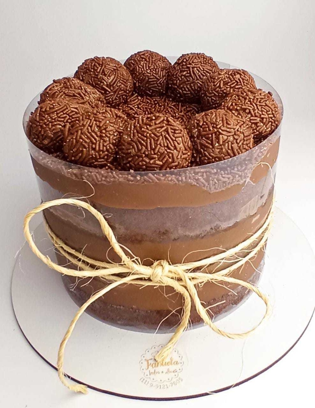 Brigadeiro Naked Cake Fantiela Bolos E Doces