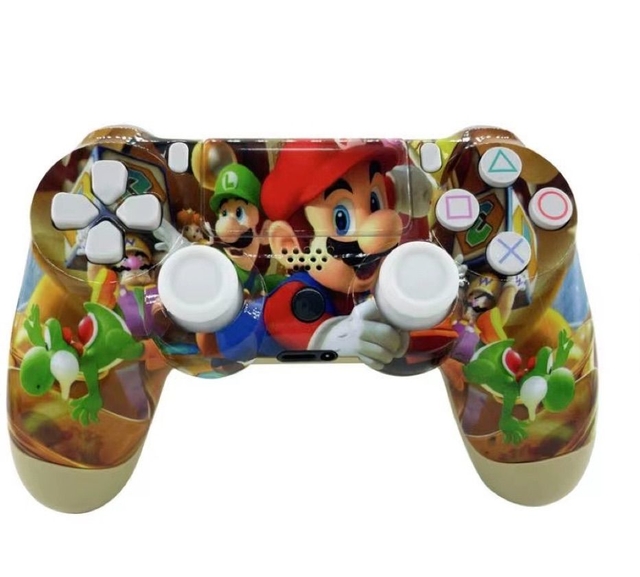 Controle Compatível com PS4 Personalizado Mario - Black Games