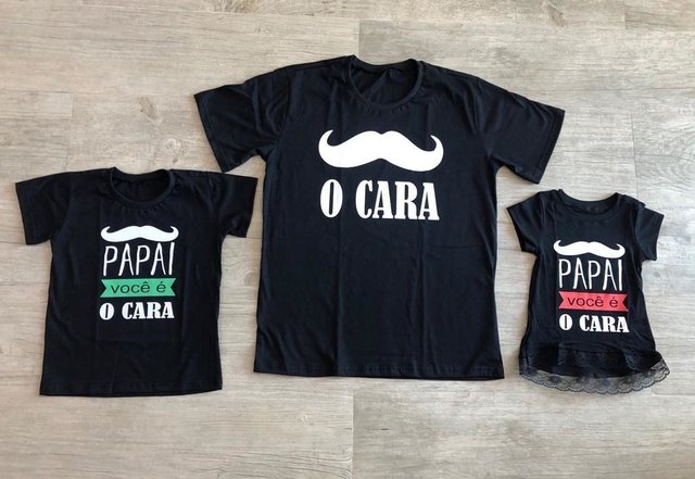 camisa pai e filho e filha