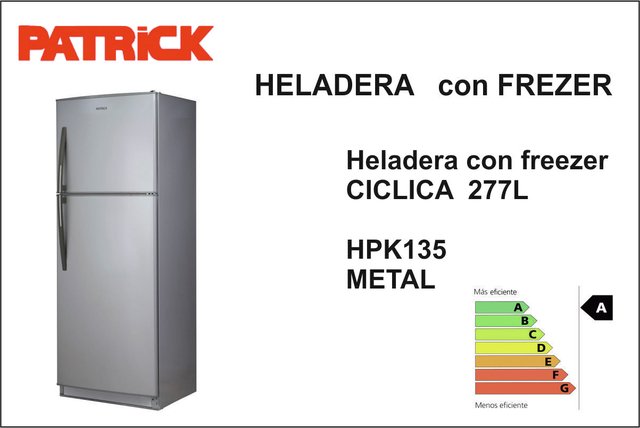 heladera cycle defrost patrick sku hpk136m00s01 silver