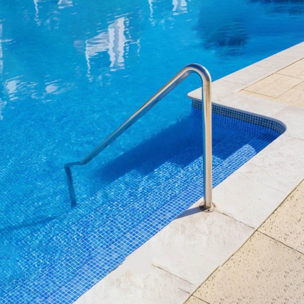 Pasamanos En Acero Inox Para Piscinas De 4 Escalones Vulcano