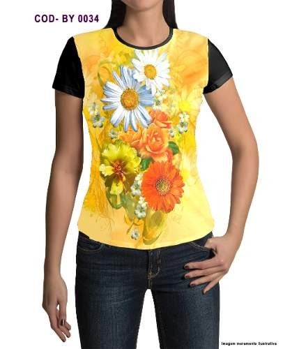 camisas com estampas de flores