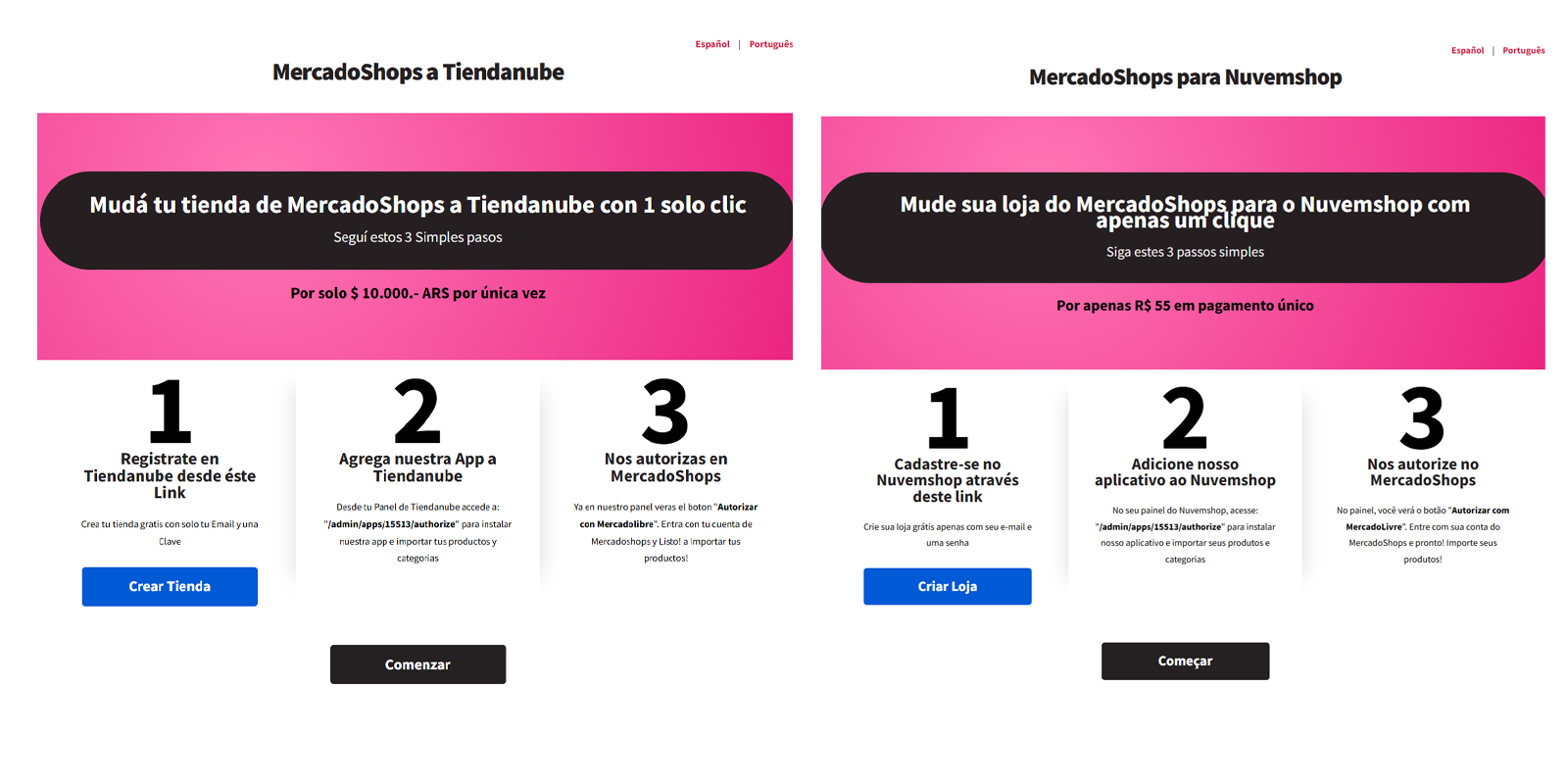 MercadoShops para Nuvemshop