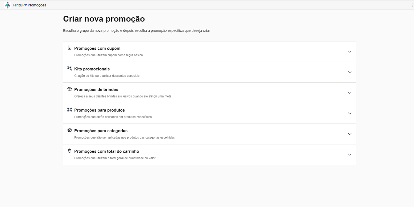 HintUP Promoções