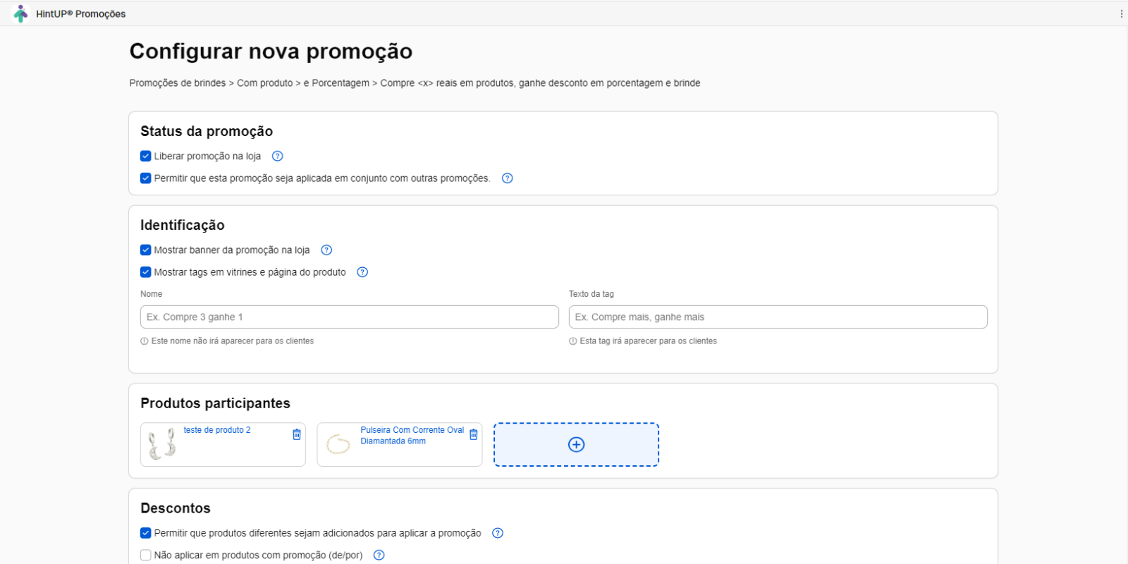 HintUP Promoções