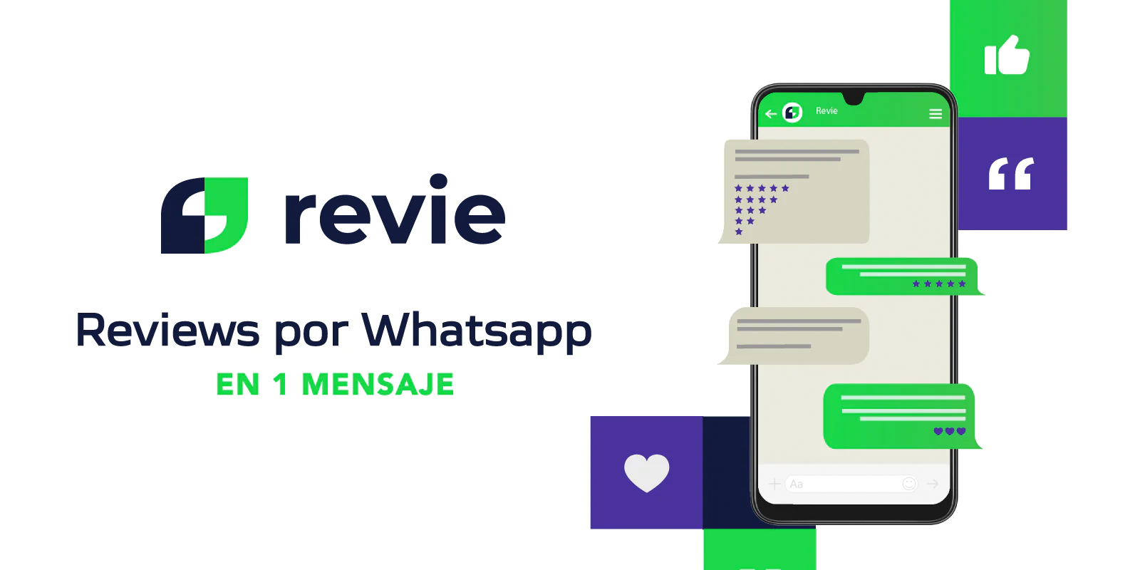 Revie: Reviews por Whatsapp