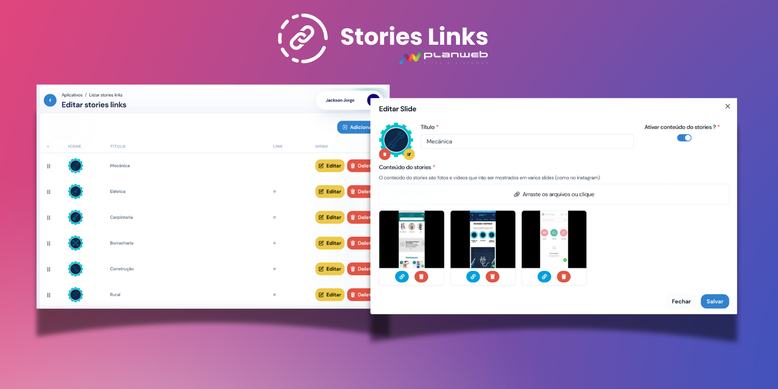 Stories Links - Planweb