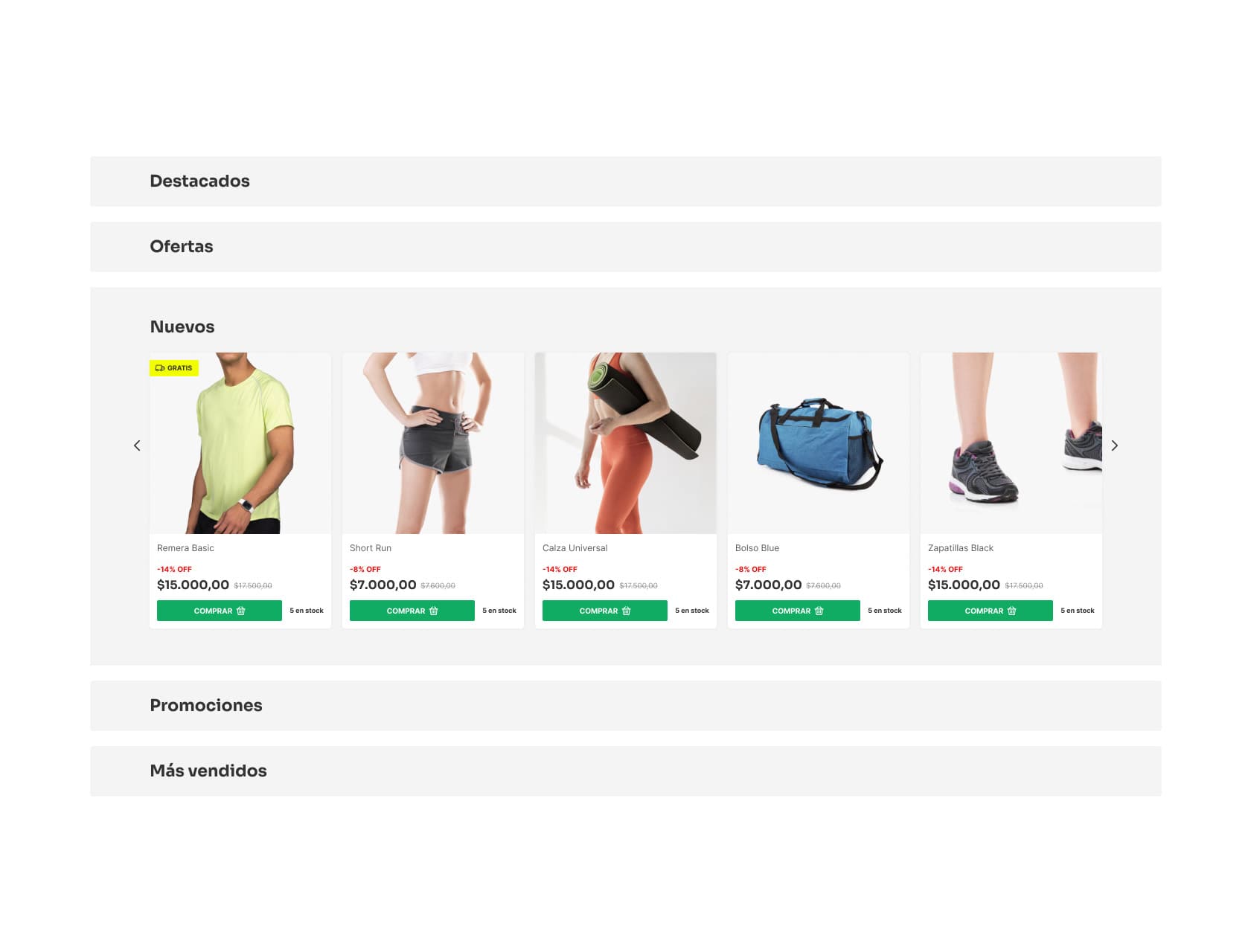 Mostrá tus productos