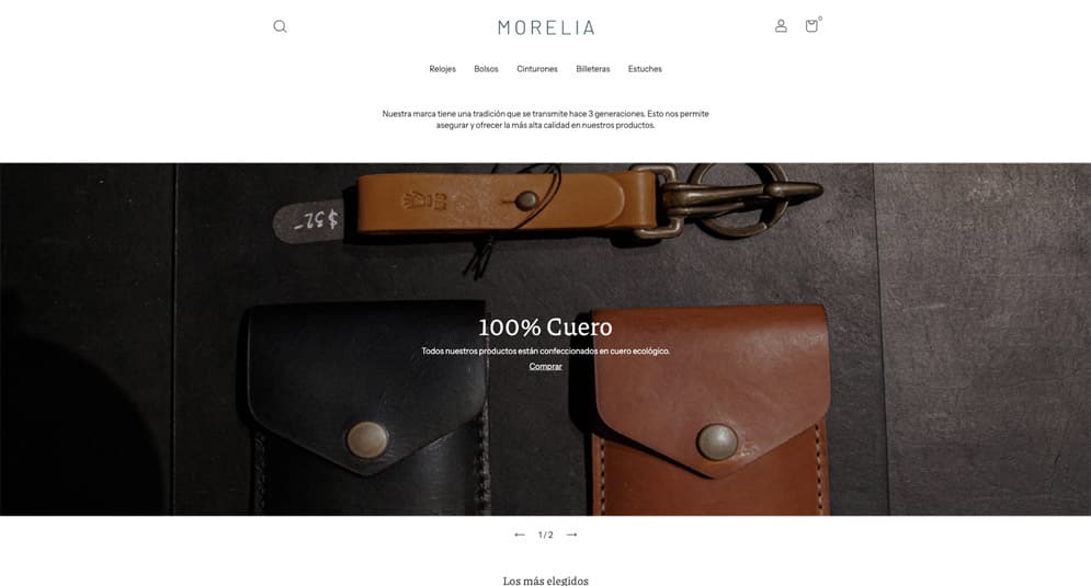 Plantilla de Tiendanube Morelia.