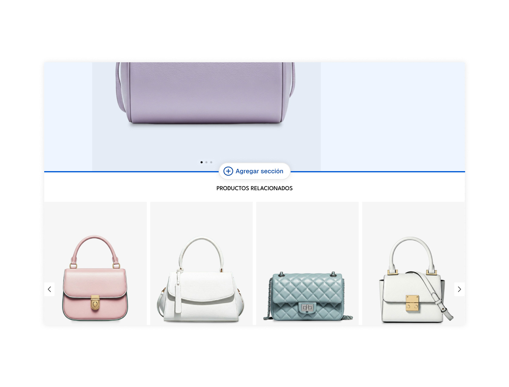 Edición de páginas de producto y categoría