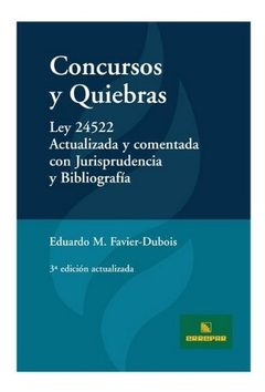 Concursos Y Quiebras 3º Ed. - Favier Dubois - Errepar - comprar online