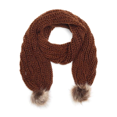 Bufanda con Pom pom 15881 - tienda online