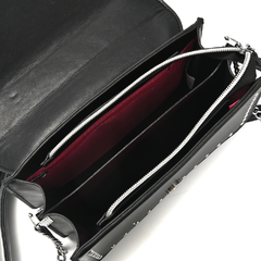 Bandolera Pink Londres Con Tapa Y Correa Con Cadena 23X7X15 Cm 33859 - lacentralmarroquinera