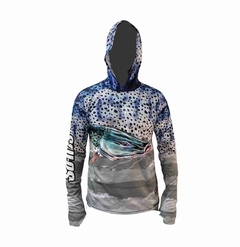 Remera Pesca Só-nós Upf+uv Proteccion Con Capucha Y Puño (Suru))