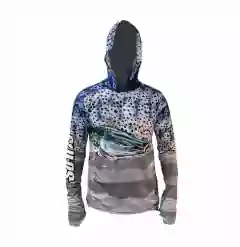 Remera Pesca Só-nós Upf+uv Proteccion Con Capucha Y Puño (Suru))