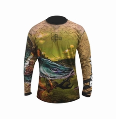 REMERA PESCA UPF + UV Protección Surubi