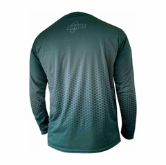 REMERA PESCA UPF + UV Protección verde - comprar online