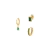 SET 3 PIERCINGS VERDE