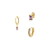 SET 3 PIERCINGS MORADO