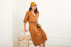 VESTIDO TIPA TENCEL - comprar online