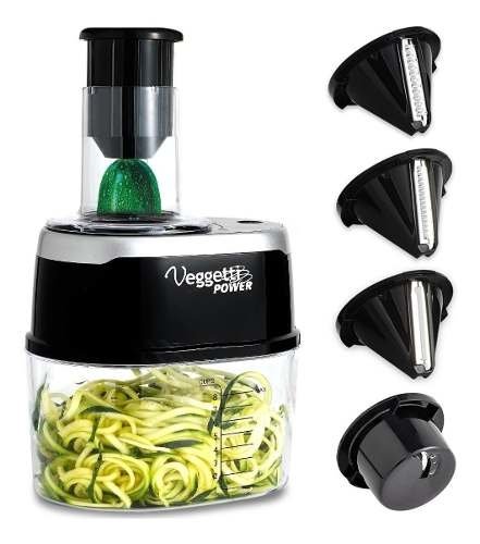  ONTEL Veggetti Power 4-in-1 Electric Spiralizer Turn Veggies  Into Healthy Delicious Meals As Seen on TV: Home & Kitchen