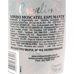 Espumante Moscatel Crevelim 750ml - comprar online