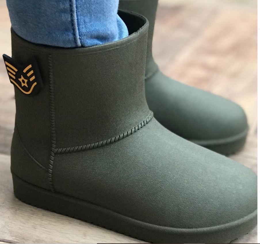 BOTAS DE LLUVIA VERDE MILITAR - Comprar en MARYPONI