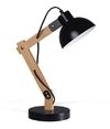 Lampara De Mesa Arlon Madera Negro Db