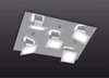 Aplique Led Inclinado Cuadrado 5 Luces En Cromo La Fabrica Kl